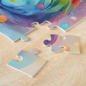 Kleuren Splash Waterverf Cat Legpuzzel (Zijkant)