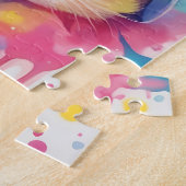 Kleuren Splash Waterverf Cat Legpuzzel (Zijkant)