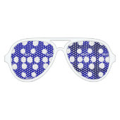 Kleuren, sterren en patronen aviator zonnebril (Voorkant)