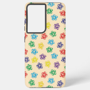 Kleuren Swirly Geometric Circle Samsung telefoonho Samsung Galaxy Hoesje