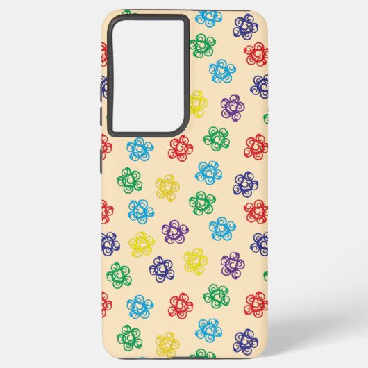 Kleuren Swirly Geometric Circle Samsung telefoonho Samsung Galaxy Hoesje (Achterkant)