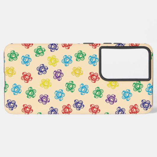 Kleuren Swirly Geometric Circle Samsung telefoonho Samsung Galaxy Hoesje (Linkerkant)