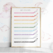 Kleuren tekenen met kleurpotloden - Educatief Post Poster