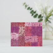 Kleuren Textuur Puzzle Briefkaart (Staand voorkant)