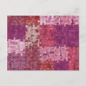 Kleuren Textuur Puzzle Briefkaart (Voorkant)