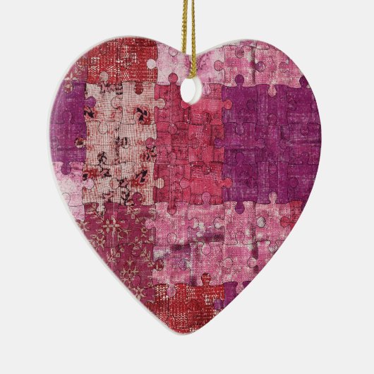 Kleuren Textuur Puzzle Ornament (Rechts)