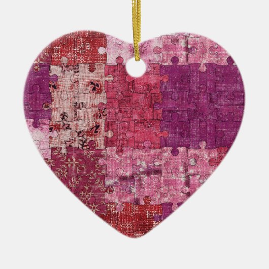 Kleuren Textuur Puzzle Ornament (Voorkant)