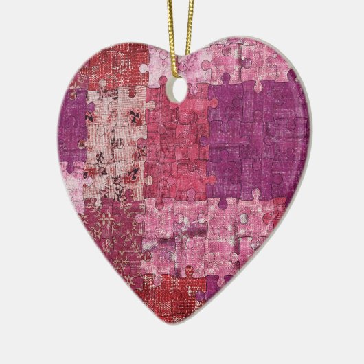 Kleuren Textuur Puzzle Ornament (Links)