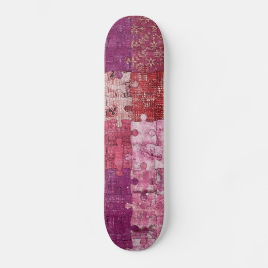 Kleuren Textuur Puzzle Skateboard (Voorkant)