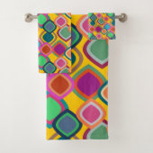 Kleuren uit de jaren '70 bad handdoek (Insitu)