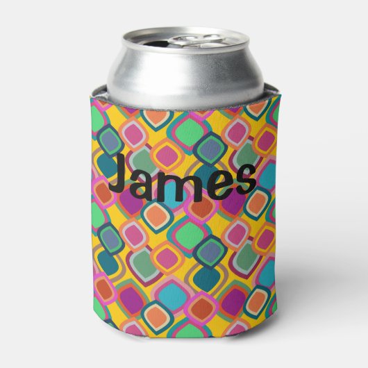 Kleuren uit de jaren '70 blikjeskoeler (Blikje Voorkant)