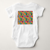 Kleuren uit de jaren '70 romper (Achterkant)