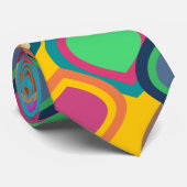 Kleuren uit de jaren '70 stropdas (Opgerold)