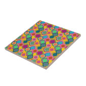 Kleuren uit de jaren '70 tegeltje (Zijkant)