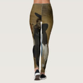 Kleuren uit de oudheid van oude kunst die slechts leggings (Achterkant)