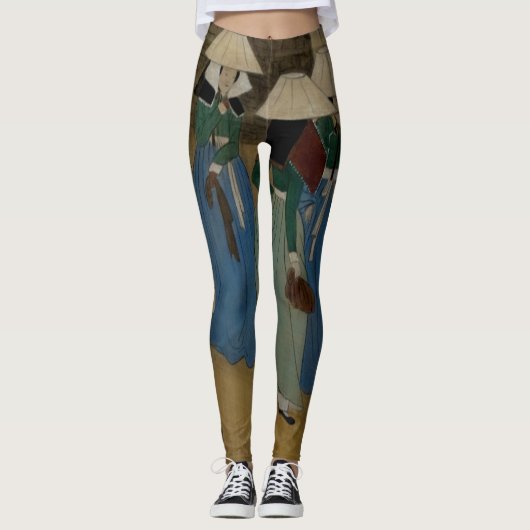 Kleuren uit de oudheid van oude kunst die slechts leggings (Voorkant)