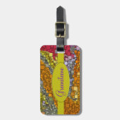Kleuren van Abstract Geometrische motormozaïek in  Bagagelabel (Voorkant verticaal)