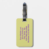 Kleuren van Abstract Geometrische motormozaïek in  Bagagelabel (Achterkant verticaal)