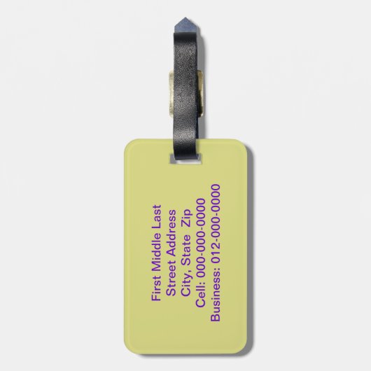 Kleuren van Abstract Geometrische motormozaïek in  Bagagelabel (Achterkant verticaal)