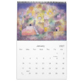 Kleuren van Abstracte schilderijen en Prints van P Kalender (Jan 2027)