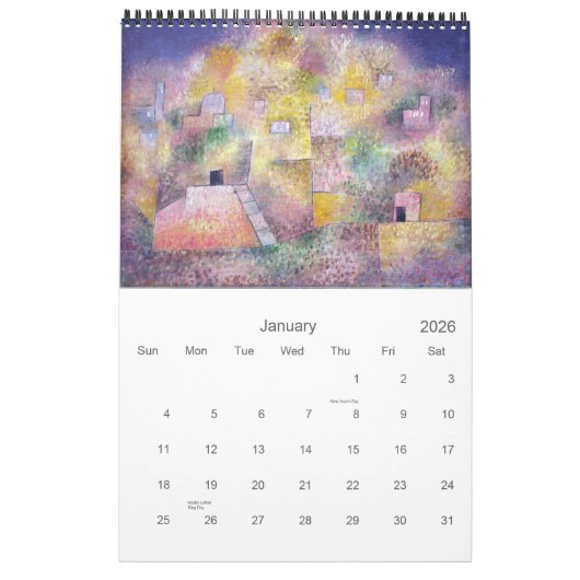 Kleuren van Abstracte schilderijen en Prints van P Kalender (Jan 2026)