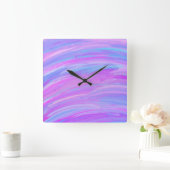 Kleuren van acrylwand, geverfd vierkante klok (Huis)