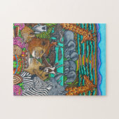 Kleuren van Afrika 10x14 Fotopuzzel Legpuzzel (Horizontaal)