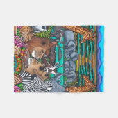 Kleuren van Afrika 30 "x40" Fleece Deken (Voorkant (Horizontaal))