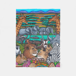 Kleuren van Afrika 30 "x40" Fleece Deken