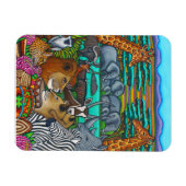 Kleuren van Afrika 3 " x4" de Magneet van de Foto (Horizontaal)