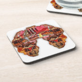 Kleuren van Afrika Bier Onderzetter (Linkerzijde)