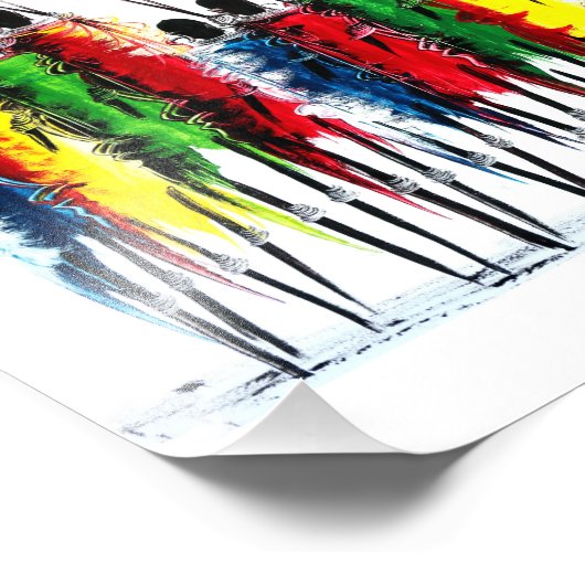 Kleuren van Afrika Foto Afdruk (Hoek)