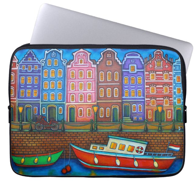 Kleuren van Amsterdam Electronic Bag Laptop Sleeve (Voorkant)