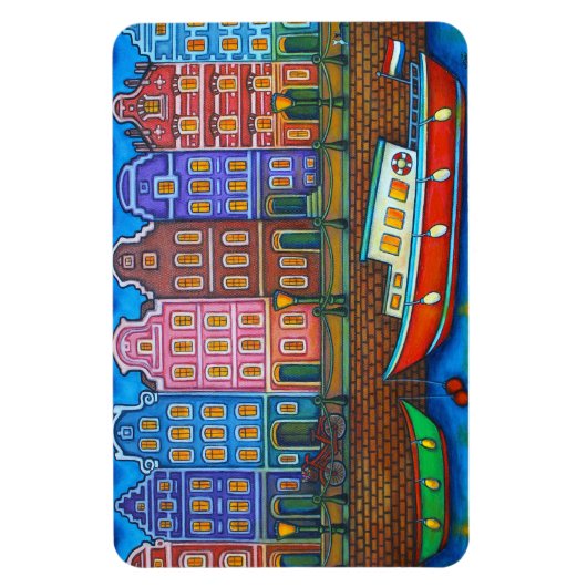 Kleuren van Amsterdam Flexible Magney Magneet (Verticaal)