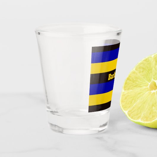 Kleuren van Barbados Flag Shot glas (Links)