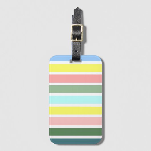 Kleuren van Bermuda Bagagelabel (Voorkant (verticaal))