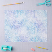 Kleuren van blauw vorstweefsel papier (Craft)