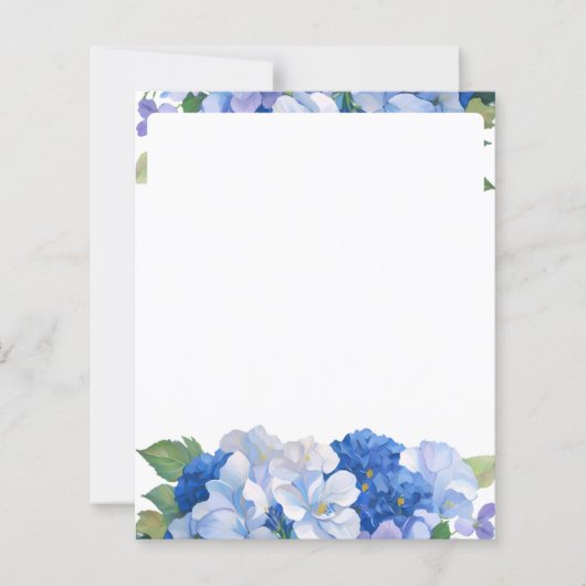 Kleuren van Blauwe Bloemen Letterhead (Voorkant)