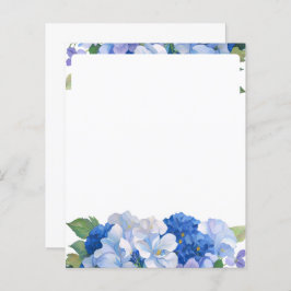 Kleuren van Blauwe Bloemen Letterhead