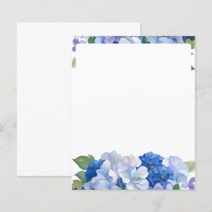 Kleuren van Blauwe Bloemen Letterhead