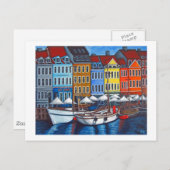Kleuren van Briefkaart Nyhavn (Voorkant / Achterkant)