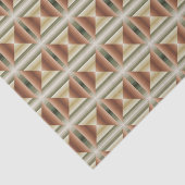 Kleuren van bruin, groen en gestreepte patroonkuns tissuepapier (Detail)