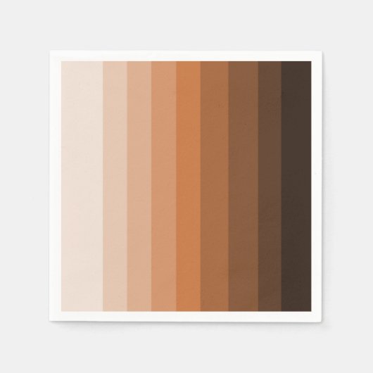 Kleuren van bruin papier servetten (Voorkant)