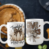 Kleuren van Bruine Thanksgiving Keramische Mok