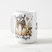 Kleuren van Bruine Thanksgiving Keramische Mok (Voorkant links)