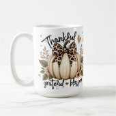 Kleuren van Bruine Thanksgiving Keramische Mok (Links)