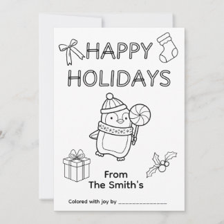 Kleuren van Christmas Kaart