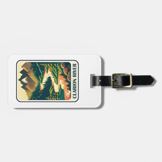 Kleuren van Clarion River Pennsylvania Bagagelabel (Voorkant horizontaal)