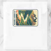Kleuren van Clarion River Pennsylvania Rechthoekige Sticker (Tas)