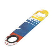 Kleuren van Colombia Speed Flessenopener (Voorkant Gekanteld)